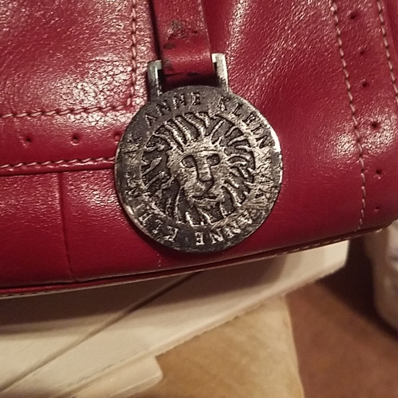 Red Anne Klein purse. - Picture 3 of 5